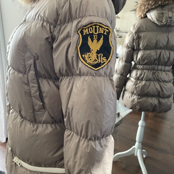 Eleven Elfs Down Coat XL Beautiful Taupe & Cream - Picture 3 of 13